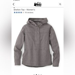 Prana Shelton Yoga Pullover Top XS Grey